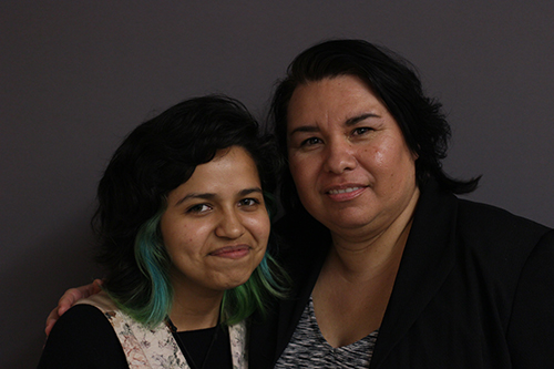 Library Tutor Elizabeth Campos with her colleague Zulma Zepeda