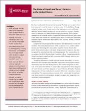 Cover of Research Brief No. 5: The State of Small and Rural Libraries in the United States
