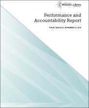 Cover of 2018 Performance and Accountability Report Cover of 2018 Performance and Accountability Report