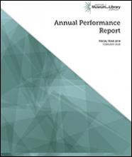 Cover of FY 2019 Annual Performance Report Cover of FY 2019 Annual Performance Report