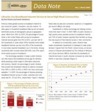 Data Note Data Note: Libraries Use Broadband Internet Service to Serve High Need Communities Data Note Thumbnail