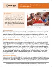 Cover of Talking Points: Museums, Libraries, and Makerspaces