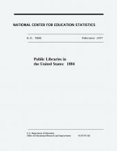 Cover of E.D. TAB: Public Libraries in the United States, FY 1994