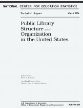 Cover of Public Library Structure and Organization in the United States
