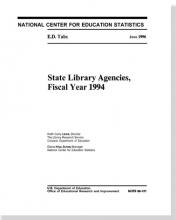 Cover of E.D. TAB: State Library Agencies, Fiscal Year 1994
