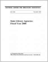 Cover of E.D. TAB: State Library Agencies: Fiscal Year 2000