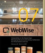 Cover of WebWise 2007 Conference Agenda