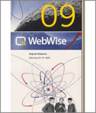 Cover of WebWise 2009 Conference Agenda