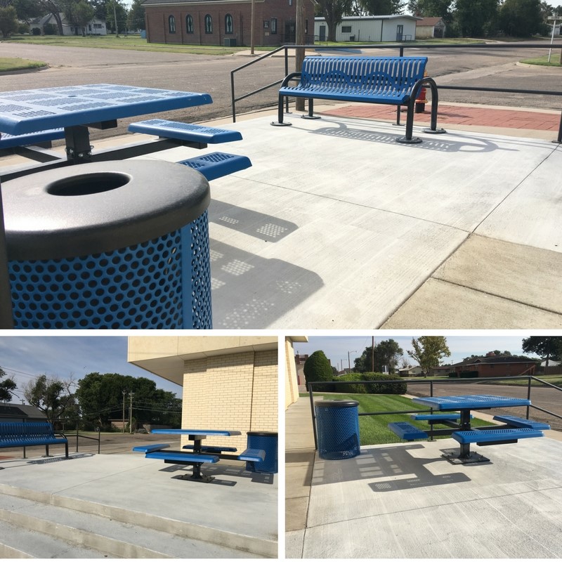 Library outdoor patio