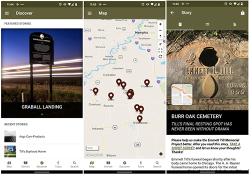 Emmett Till Memorial Project App Screenshot