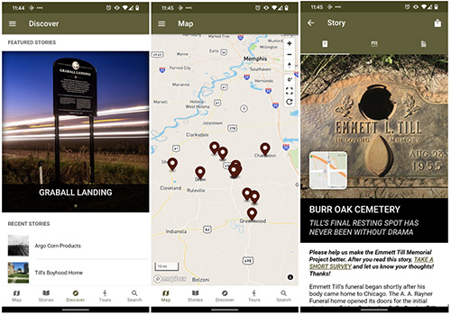 Emmett Till Memorial Project App Screenshot