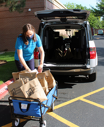 Meridian Library District, home delivery prep.