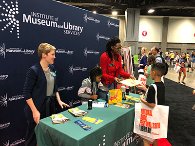 National Book Festival 2019 IMLS Booth