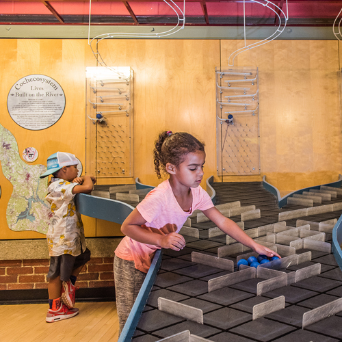 Children participate in play-based learning activities.