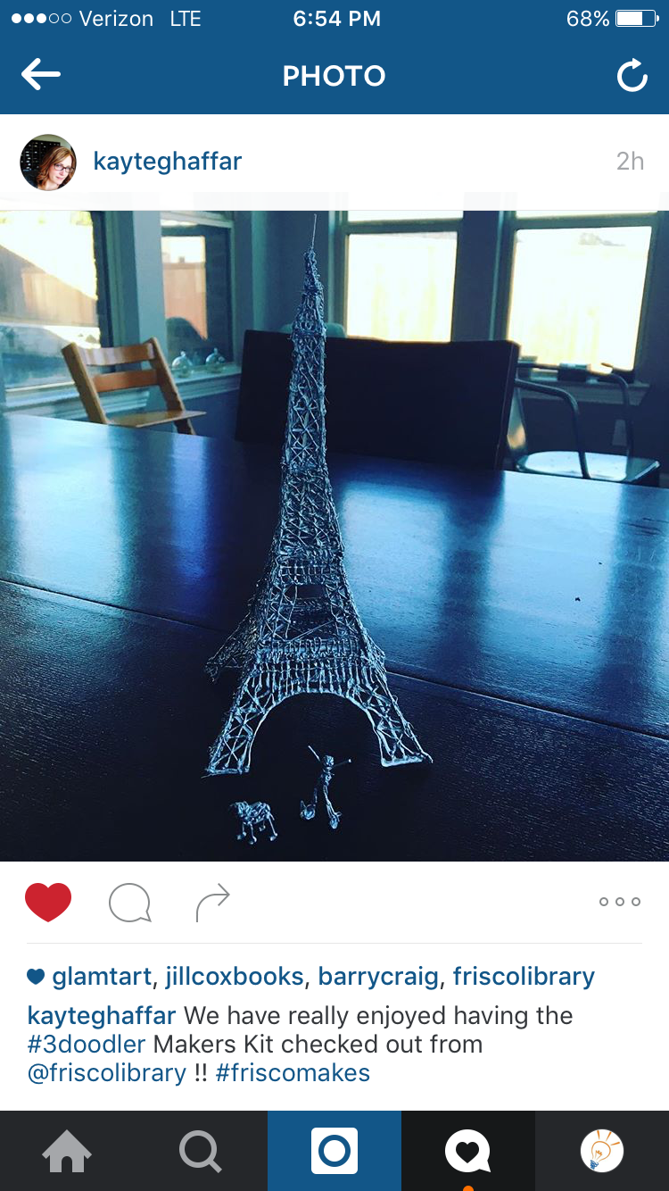 3Doodler Instagram Eiffel Tower