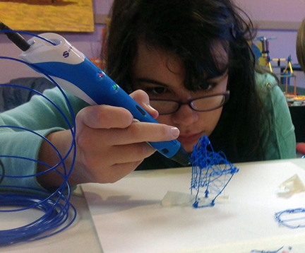 (Pictured: Student participates in STEAM related activity at a Homeschool Hangout. Homeschooled parents overwhelmingly felt the need for STEAM related resources and expertise. Photo Courtesy of The Children’s Museum.)