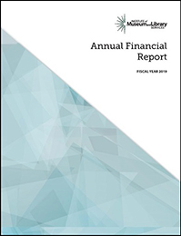 IMLS FY 2019 Annual Financial Report Cover page