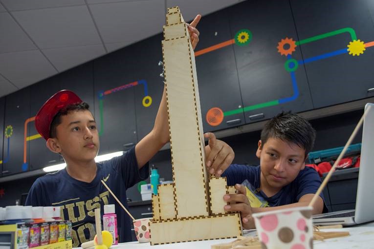 NYSCI’s MakerSpace replica of the Empire State Building