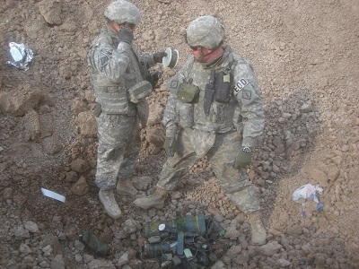 Two soldiers in the field