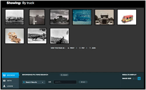 Screenshot from Balboa Park Online Collabortive website