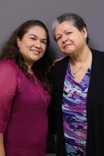 SylviaGalan-Garcia (R) and Lupie Leyva (L)