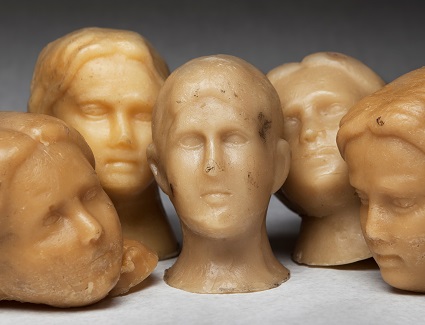 5 Wax ex-voto heads