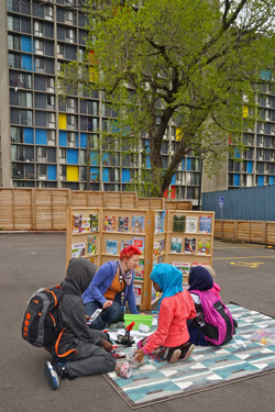 Hennepin County Library's pop-up story time event