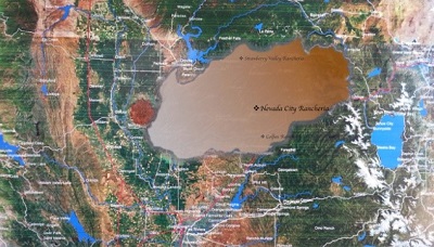 Traditional-familial Territories of the Nevada City Rancheria Citizens. © Dr. Sheri J. Tatsch.