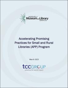 Accelerating Promising Practices for Small and Rural Libraries Program Evaluation Cover