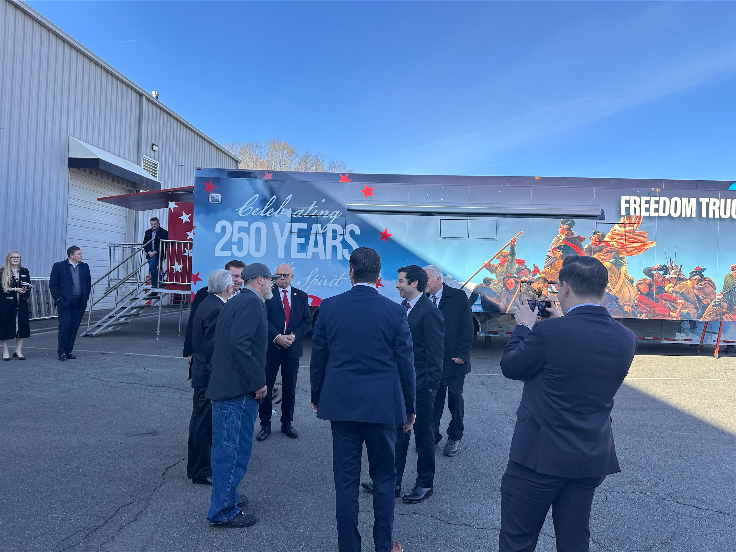 Calendar with American flag and fireworks