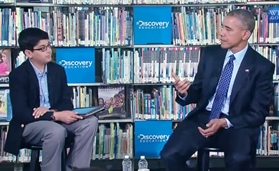 President Obama at the Anacostia library